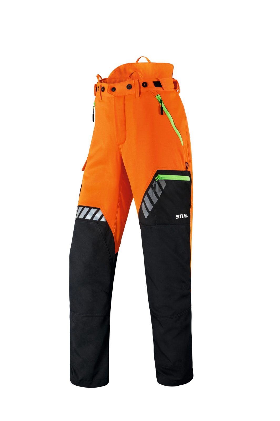 Pantalon STIHL Dynamic Durotec Design A anti-coupures noir et orange