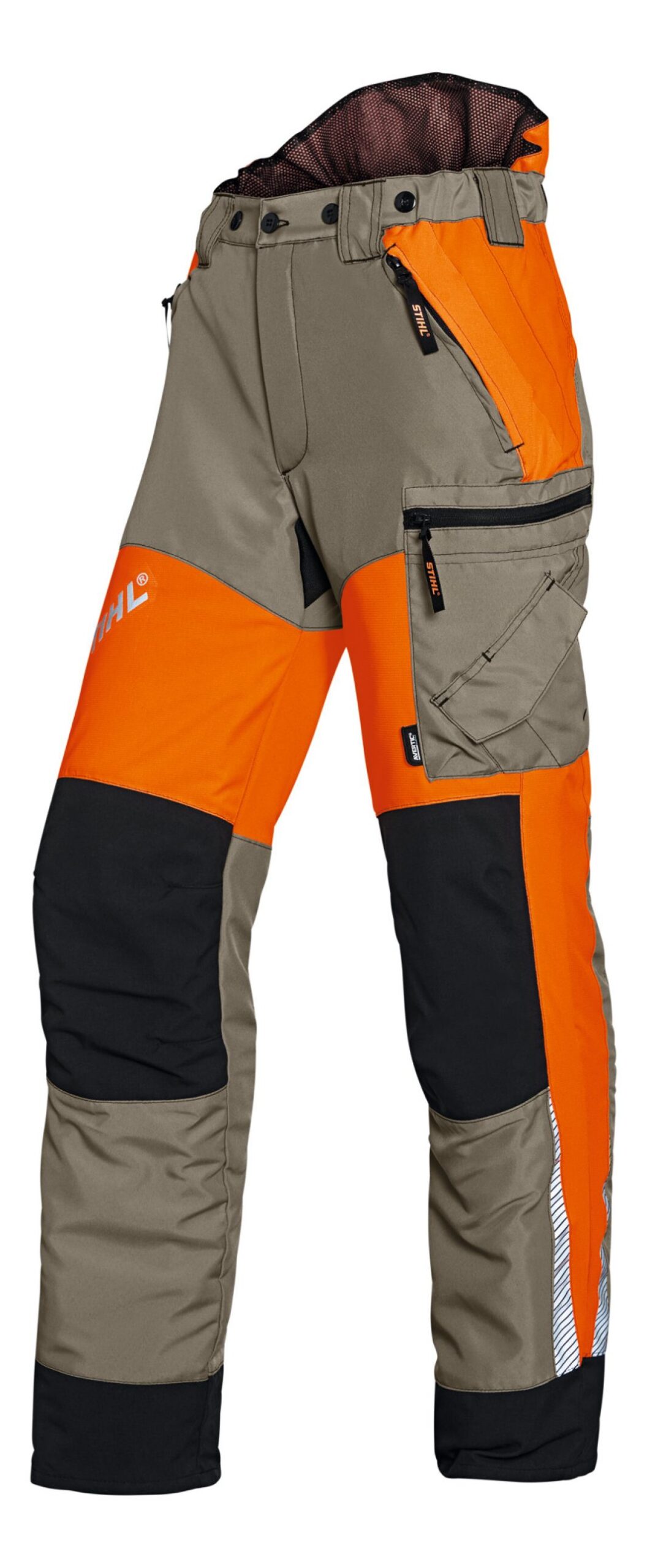Pantalon Stihl Dynamic Vent anti-coupures orange et noir
