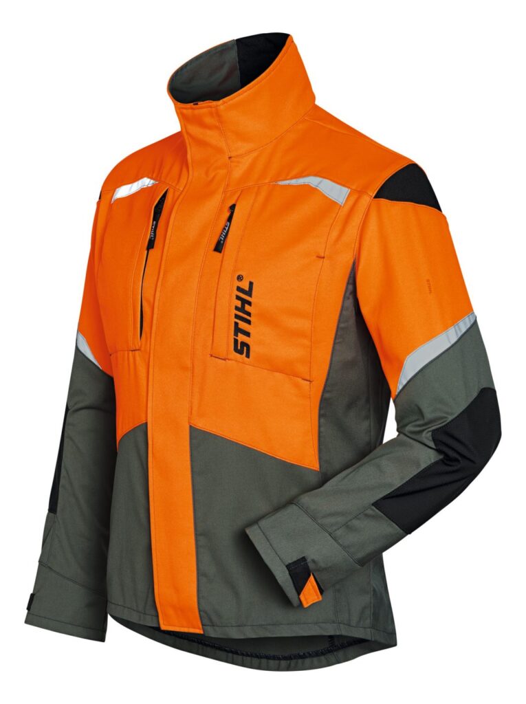 Veste STIHL Function Ergo haute visibilité pour travaux forestiers face