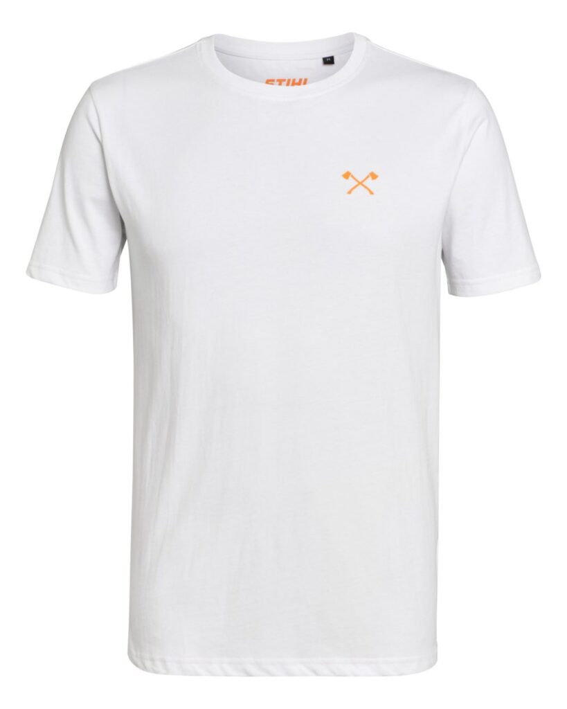 T-shirt Small Axe Blanc Stihl
