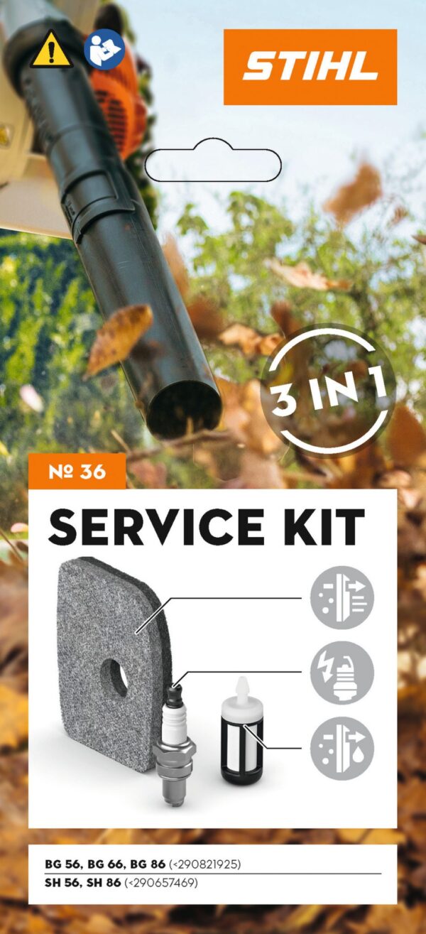 Service Kit N°36 – Kit d'entretien pour souffleurs Stihl BG 56, BG 66, BG 86 & SH 86 – Image 2