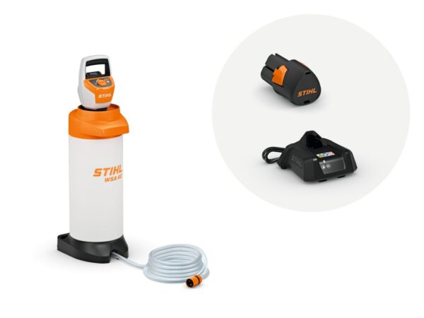 Réservoir d’eau à batterie Stihl WSA 40 – Pack batterie AS 2 & chargeur AL 1