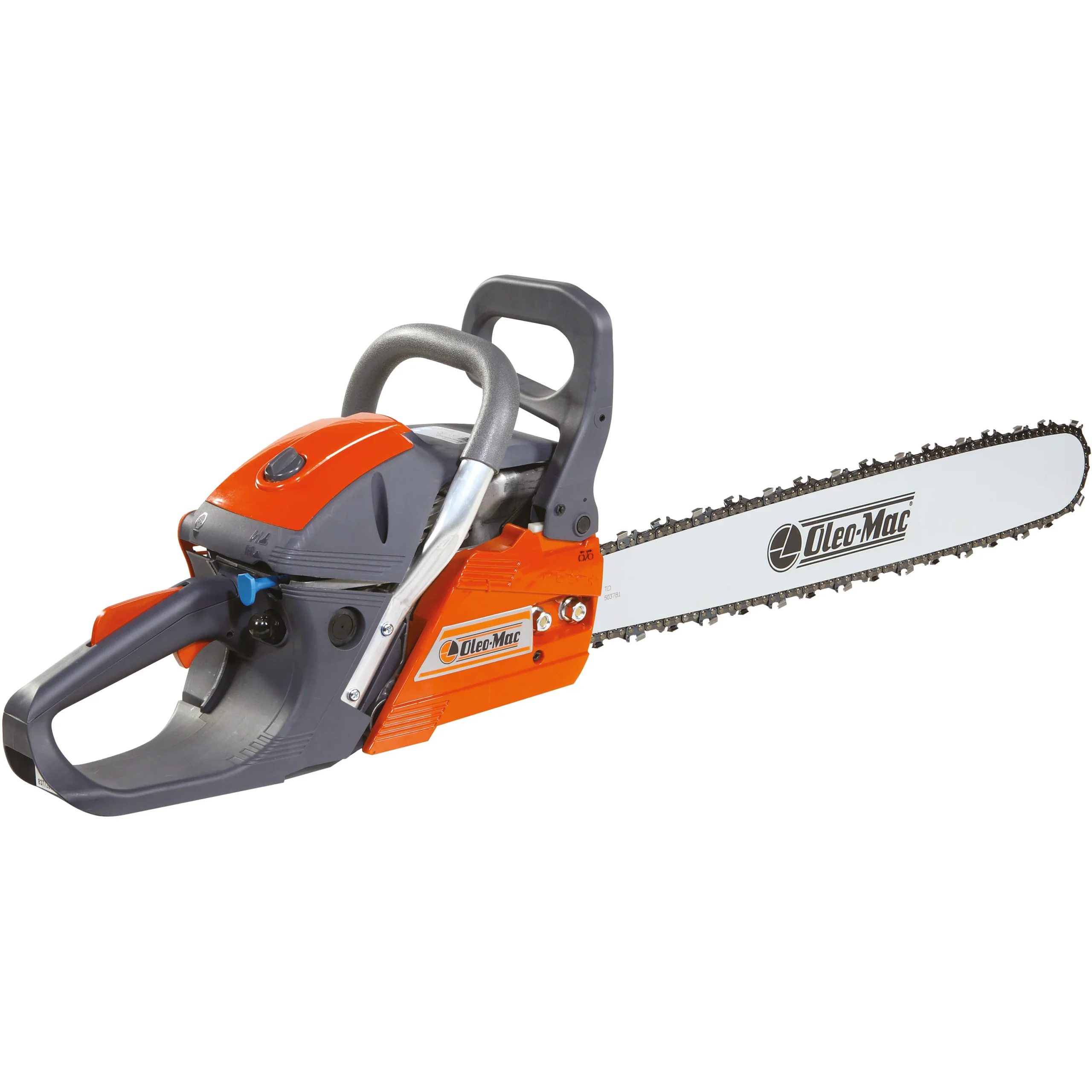 Tronçonneuse Oleo-Mac GSH 510 : moteur 50,9 cm³, 3 ch, guide 46 cm Oregon, Easy-Start et anti-vibrations. Idéale pour abattage et débitage.