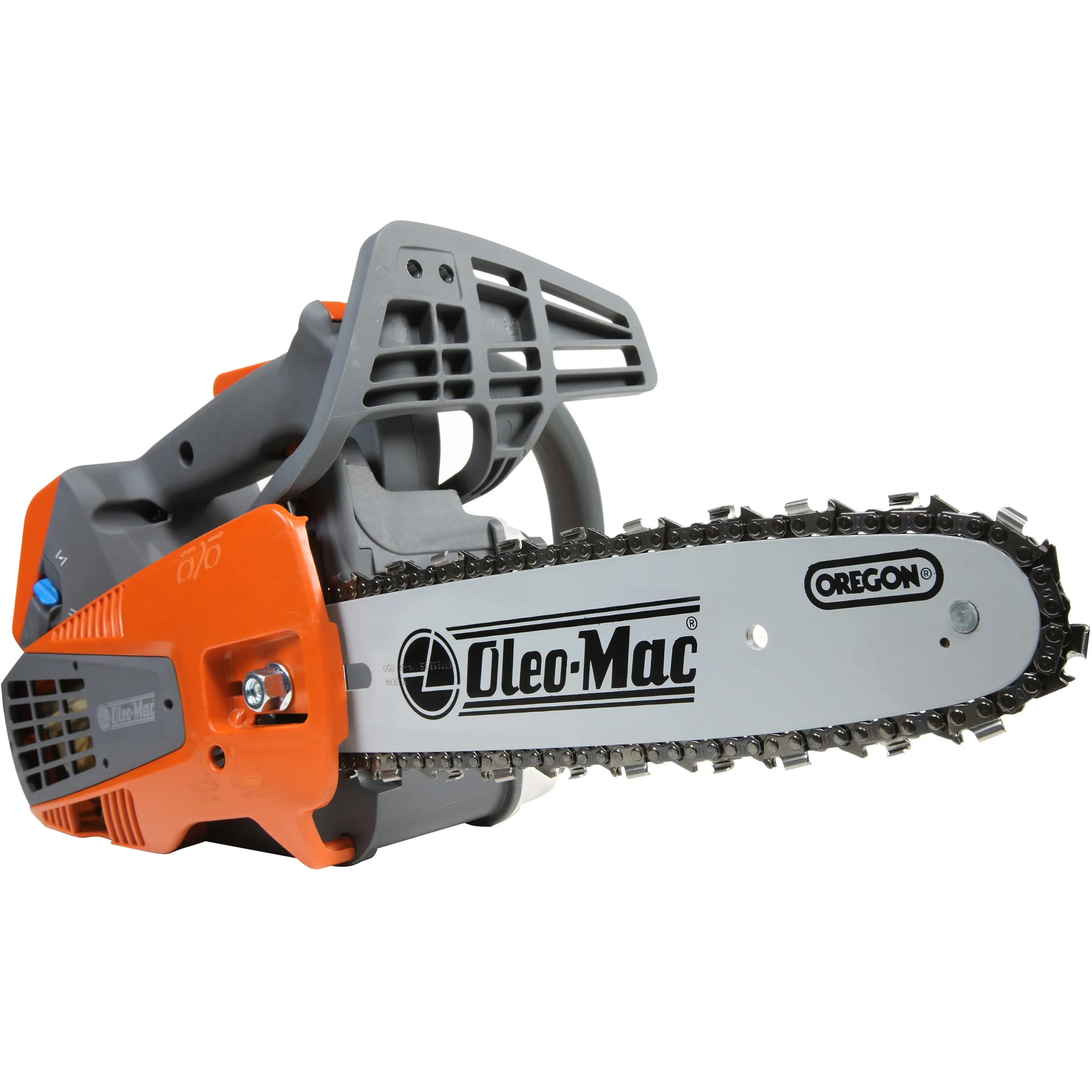 Élagueuse Oleo-Mac GST 250 : compacte, équilibrée, design Giugiaro, moteur pro et Easy-On. Idéale pour l’élagage intensif.