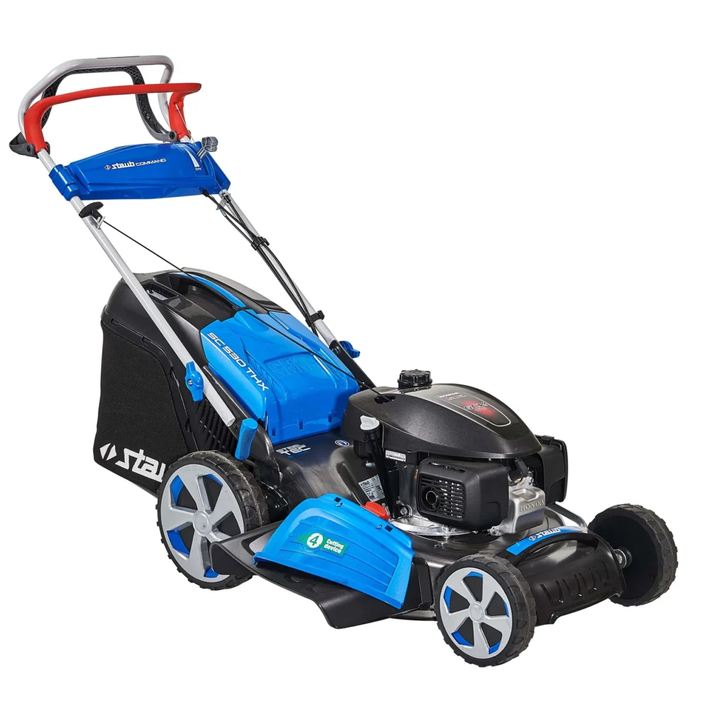 Tondeuse Staub SC 530 THX ALLROAD PLUS 4, moteur Honda GCVx 170, tractée, coupe 51 cm, 4 en 1. Idéale jusqu’à 2000 m².