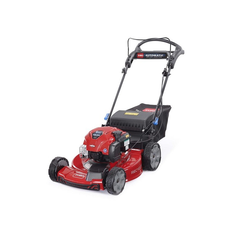 Tondeuse Toro S55AWST : 55 cm, moteur 163 cm³, AWD, Vortex, Automatic Drive et SmartStow. Idéale pour grands terrains et zones pentues.