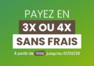 Jabot possiblité de paiement en plusieurs fois 3x 4x