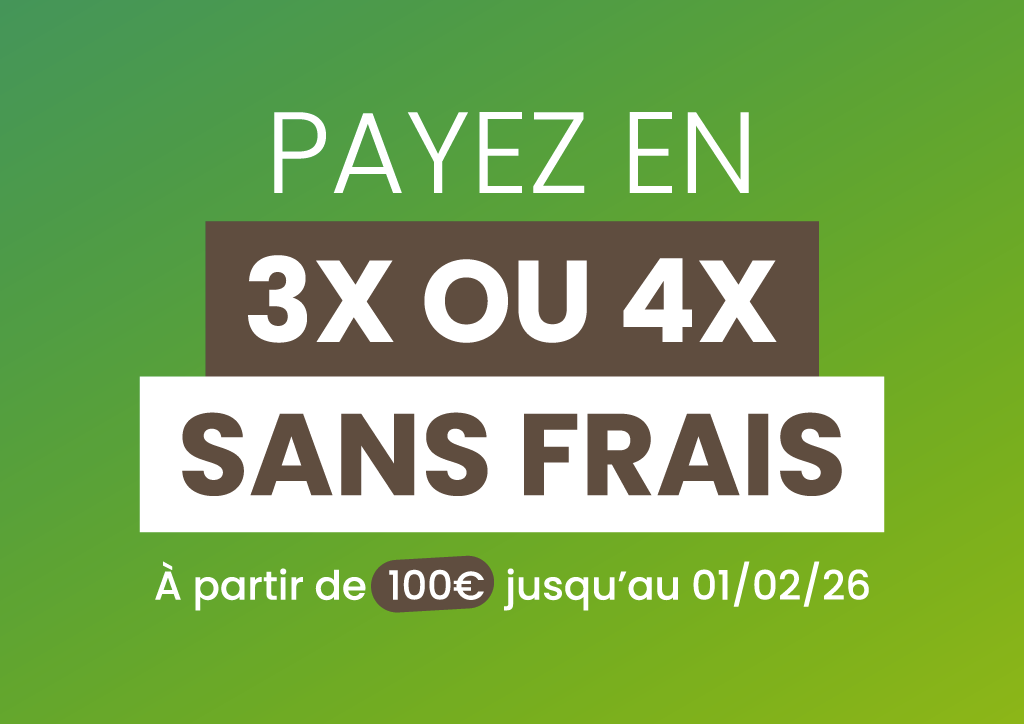 Jabot possiblité de paiement en plusieurs fois 3x 4x