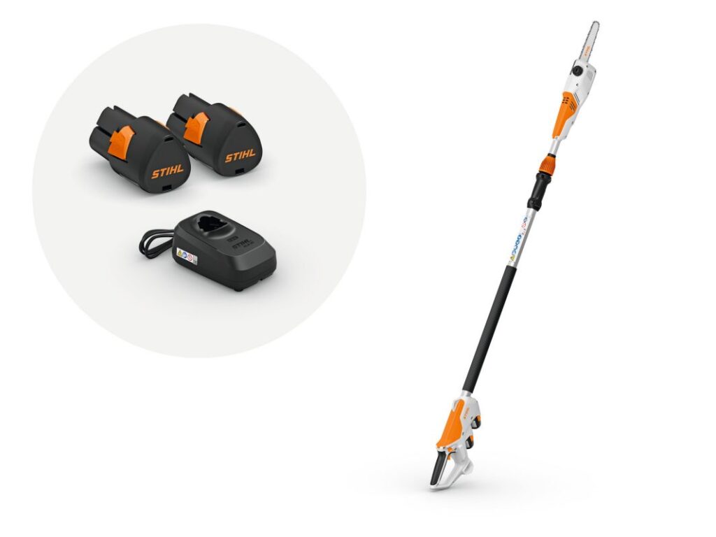 Perche d’élagage STIHL HTA 30 télescopique à batterie pour entretien des arbres