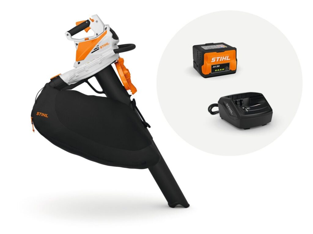 Aspirateur-souffleur STIHL SHA 56 batterie AK SYSTEM, sac 40 L, aspiration, soufflage et broyage