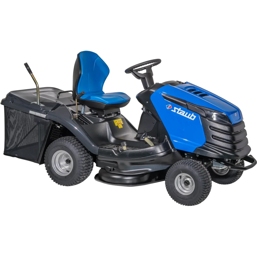Autoportée Staub BLIZZARD 92 / 16 KH, moteur Emak 16 ch, largeur 92 cm, bac 300 L, hydrostatique à double pédale, idéale jusqu’à 5 000 m².