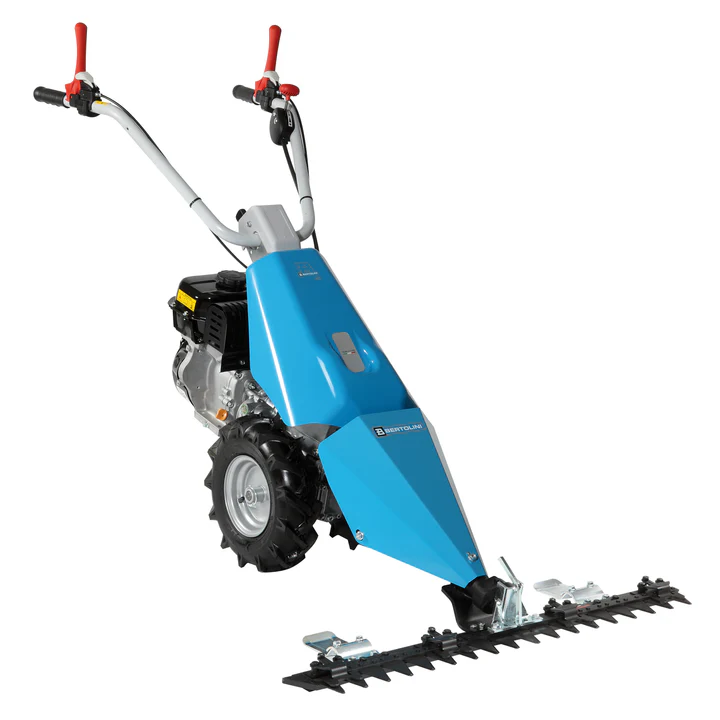 Motofaucheuse Staub BT 110, moteur EMAK 5,4 ch, barre 92 cm, guidon réglable et amorti, Quick-Fit, idéale pour terrains moyens et herbes hautes.