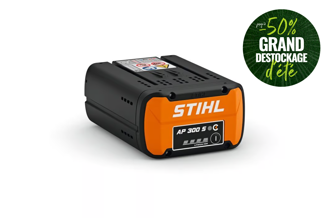 Batterie STIHL AP 300 S lithium-ion 36 V professionnelle, Bluetooth, autonomie élevée