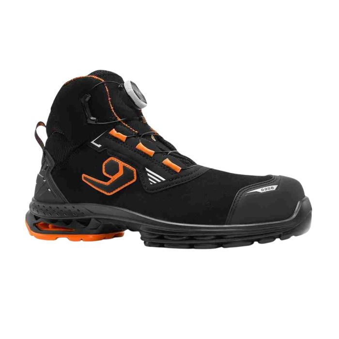 Chaussures de sécurité montantes Base Tokyo S3S noires avec fermeture BOA, semelle AirTech et protection ESD