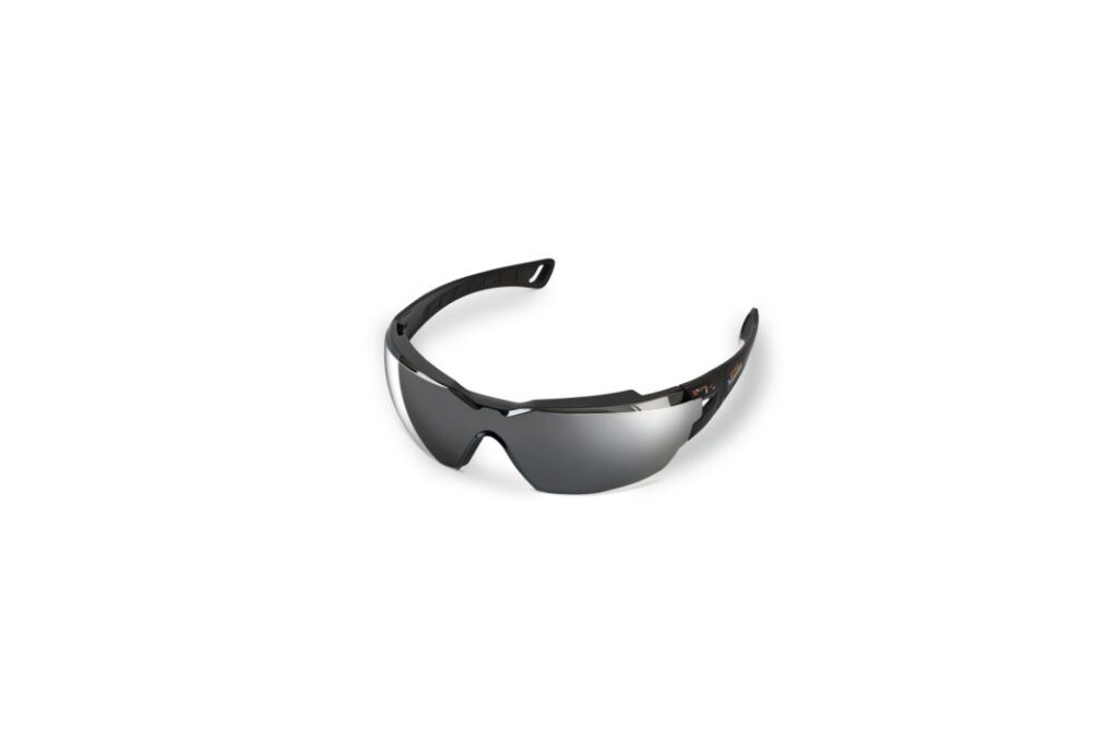 Lunettes TIMBERSPORTS® argent miroitées, protection UV, anti-rayures et anti-buée, avec pochette de rangement