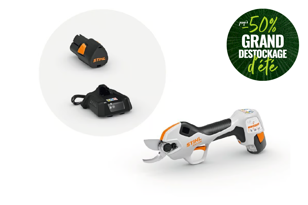 Sécateur à batterie STIHL ASA 20 pour taille des arbustes et rosiers