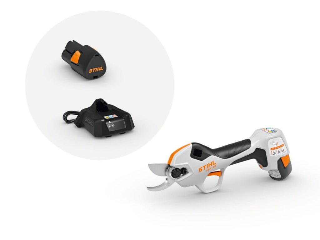 Sécateur à batterie STIHL ASA 20 pour taille des arbustes et rosiers