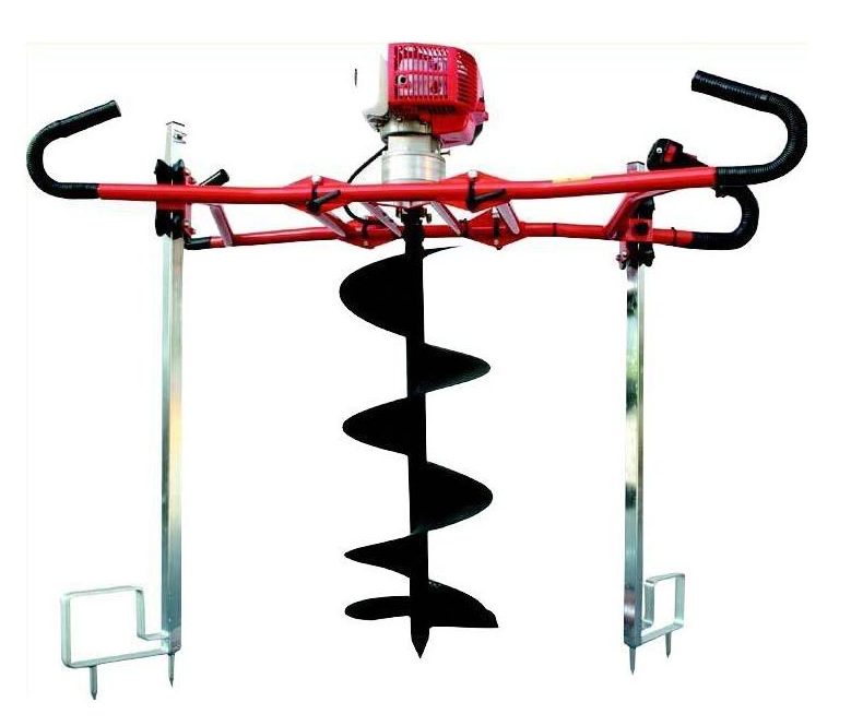 Tarière BF37 BF41 PFLANZFUCHS thermique 2 hommes moteur 55 cc réducteur double étage