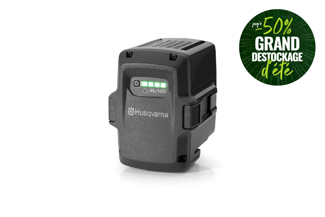 Batterie Husqvarna BLi100 en promotion été