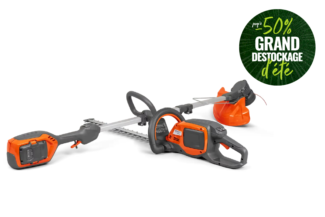 Pack coupe-bordures et taille-haies Husqvarna 215iL/215iHD45 en promotion