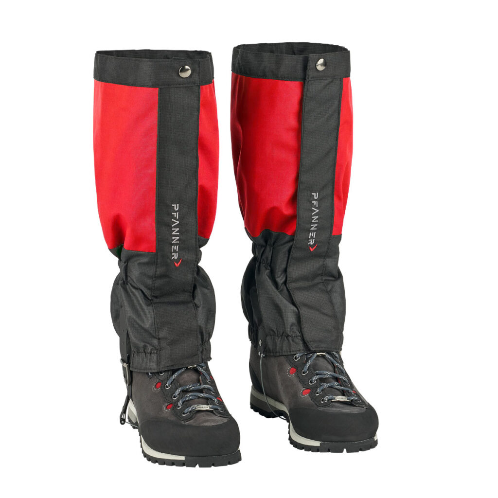 Guêtres Gladiator PFANNER rouge noir Cordura