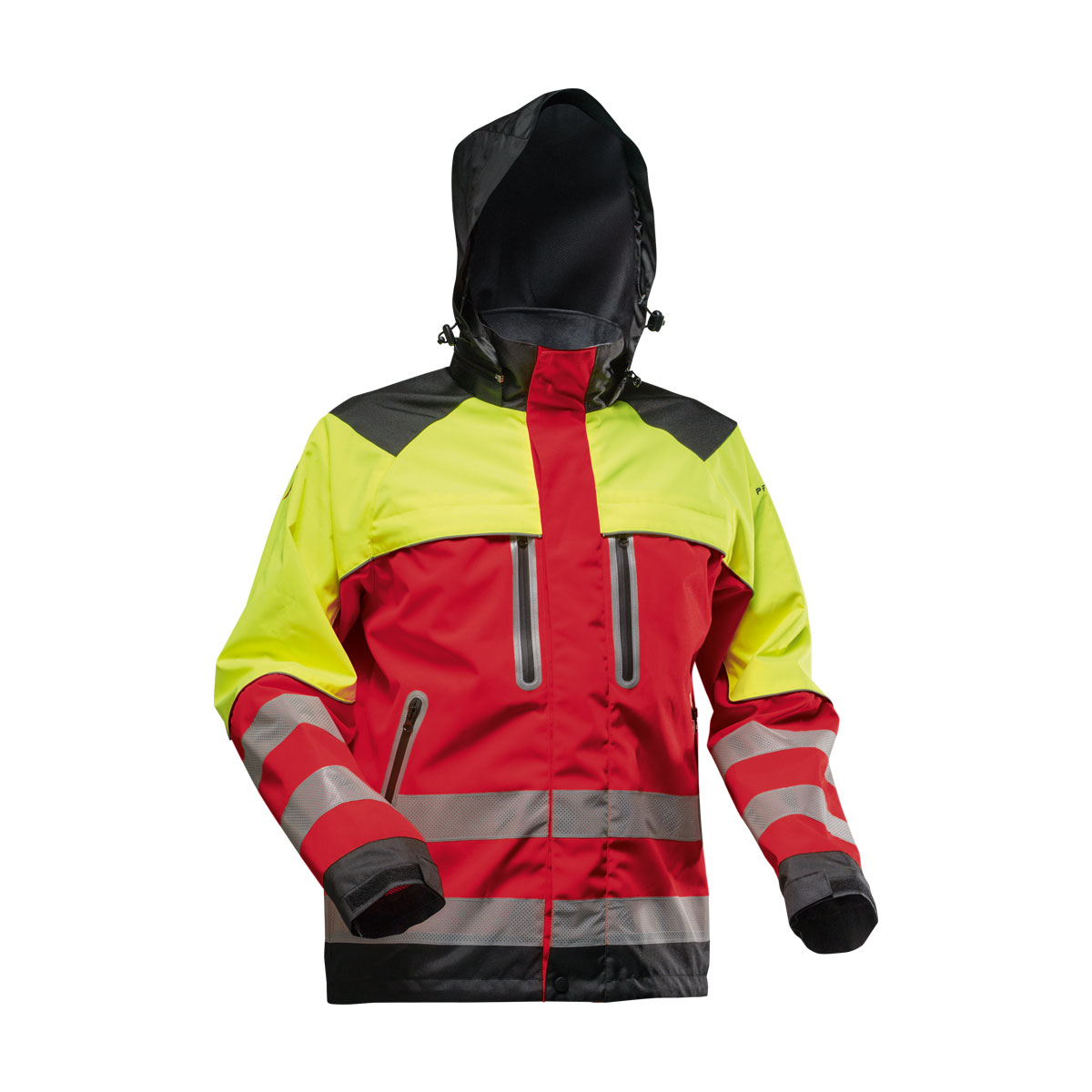 Veste de pluie Nanoshield Rouge et Jaune veste imperméable haute visibilité