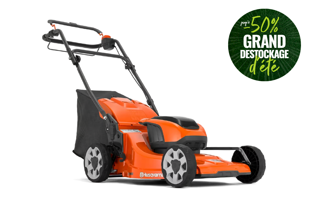 Tondeuse à batterie Husqvarna LC 142iS soldée jusqu'à -50%
