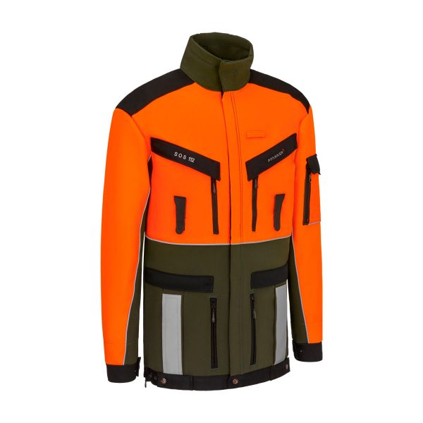 Veste PFANNER Gladiator Verte & Orange avec poches Zipp2Zipp® et ventilation StretchAIR®