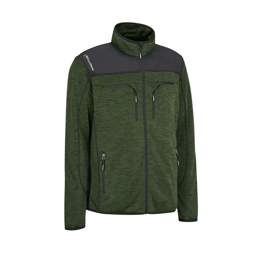 Veste PROTOS Inuit verte mélange flanelle veste forestière chaude