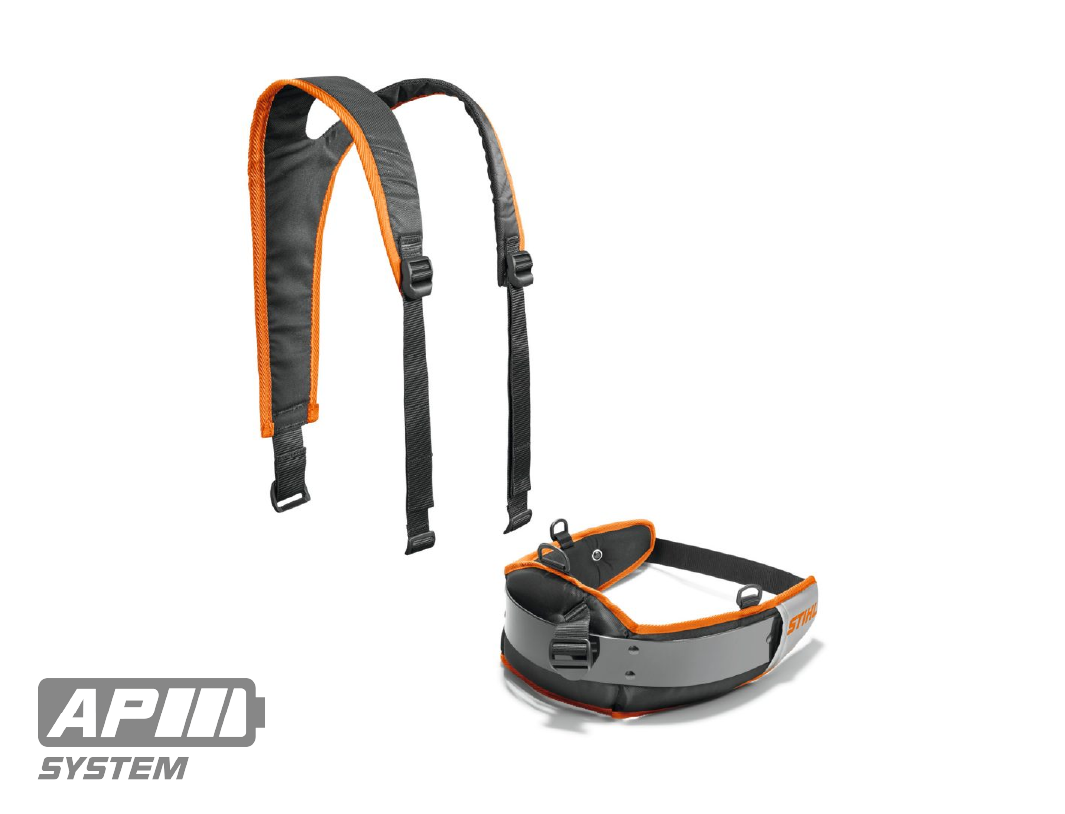 Ceinture STIHL porte batterie avec harnais ergonomique AP SYSTEM
