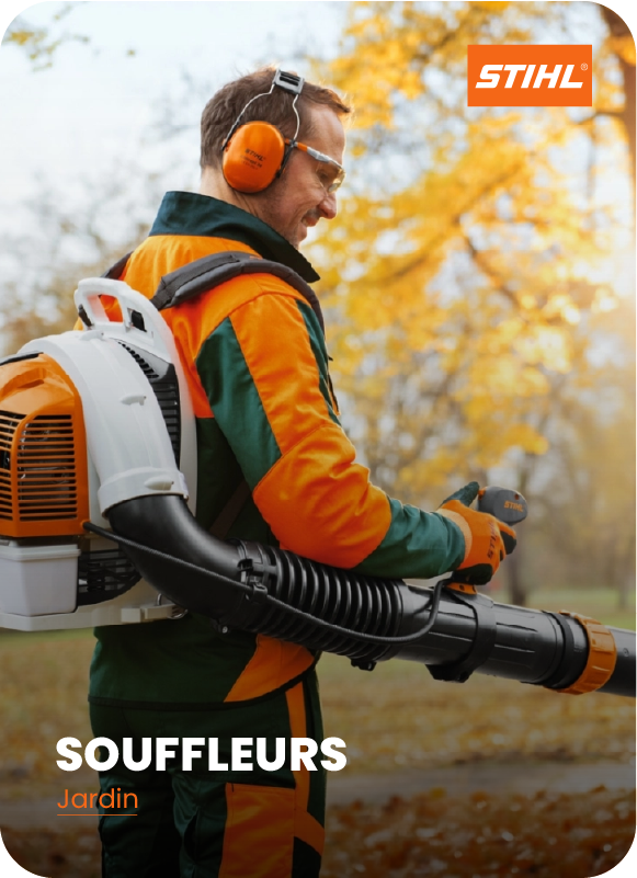 Souffleurs STIHL nettoyage feuilles jardin extérieur