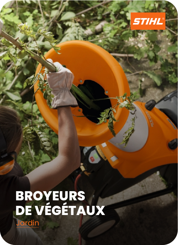 Broyeurs végétaux STIHL recyclage branches jardin