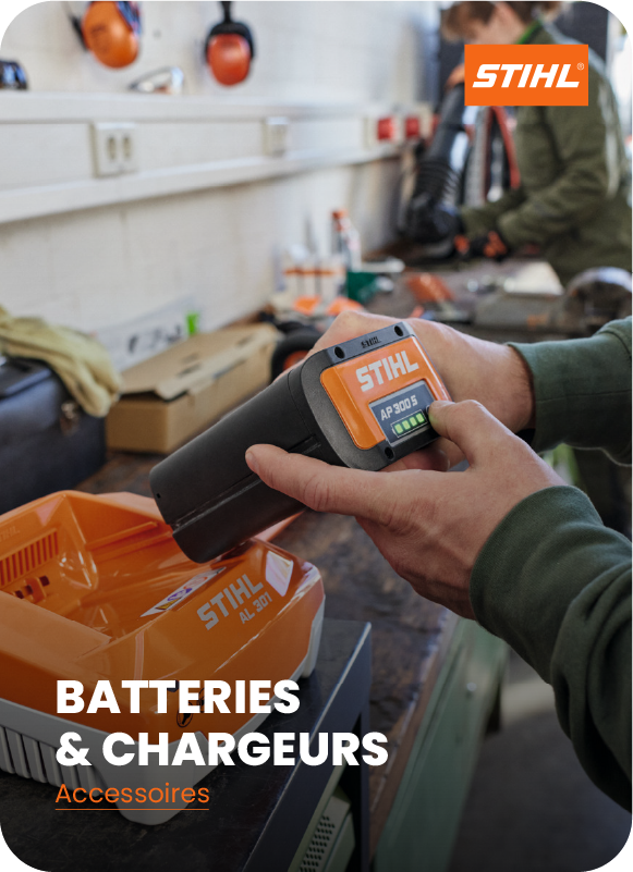 Batteries chargeurs STIHL système batterie outils jardin