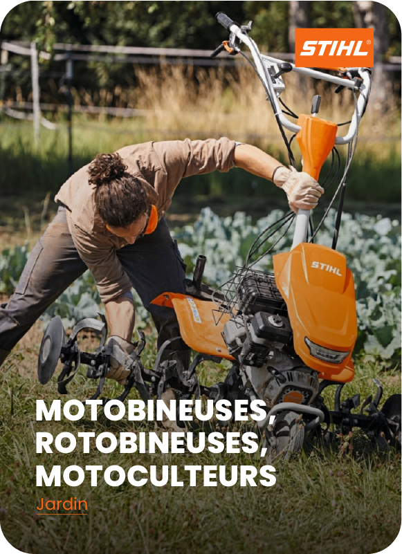 Motobineuses motoculteurs STIHL travail sol jardin