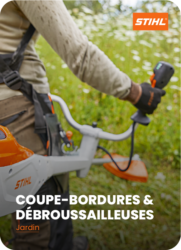 Coupe-bordures débroussailleuses STIHL entretien jardin herbe