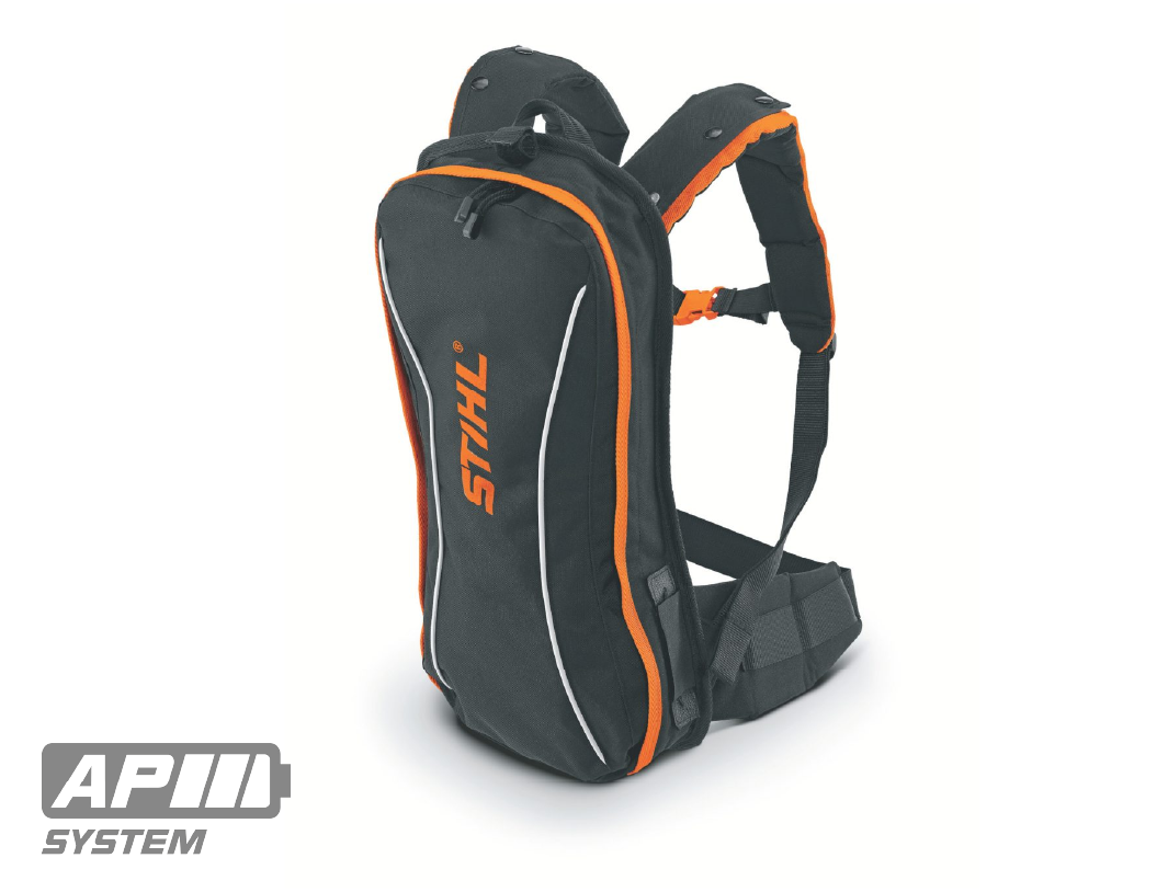 Sac à dos STIHL batterie AP SYSTEM ergonomique transport 2 batteries