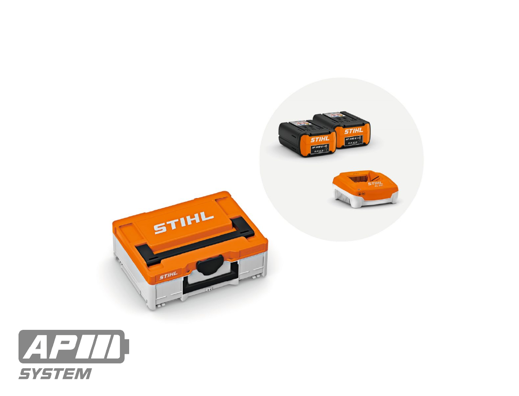 Power Box 1 STIHL kit batteries AP 200 S chargeur AL 301 mallette de transport