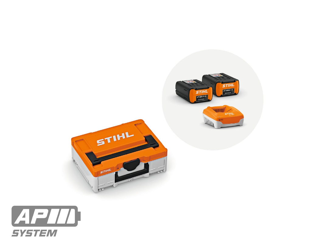 Power Box 2 STIHL AP 300 S chargeur AL 501 mallette Systainer3 kit batteries professionnel