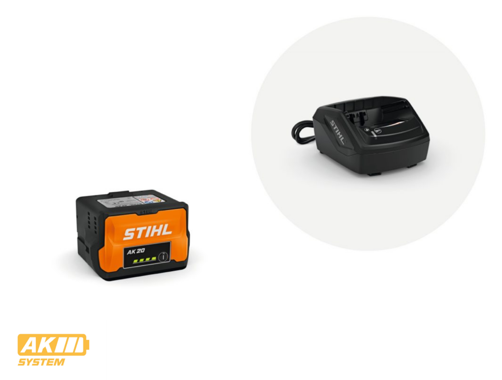 Set STIHL AK 20 batterie 144 Wh chargeur AL 101