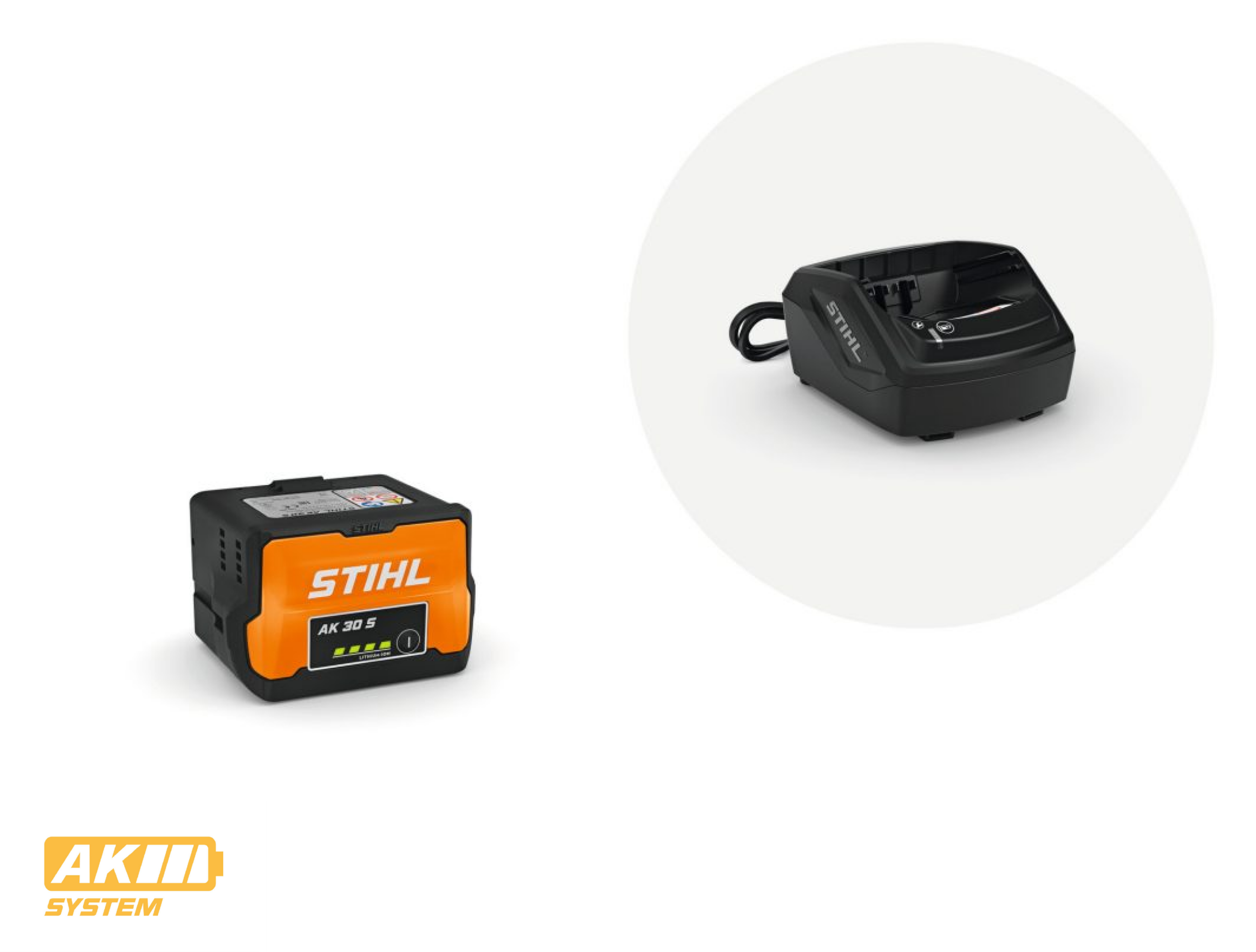 Set STIHL AK 30 S batterie 180 Wh chargeur AL 101