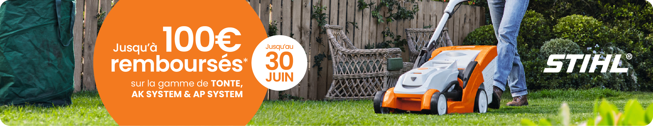Offre remboursement STIHL AK System AP System Tonte promotion batterie jardin