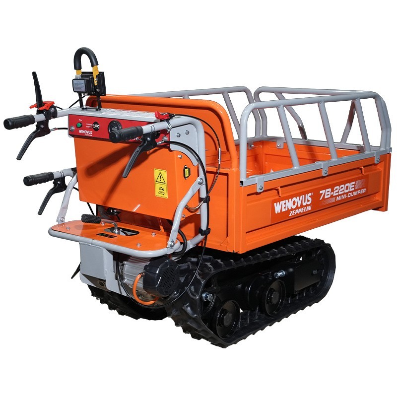 Dumper électrique sur chenilles Wenovus 220e Zeppelin charge 460 kg moteur électrique certifié CE