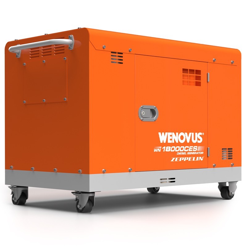 Générateur silencieux Wenovus 18000 Zeppelin 15000 W moteur WEIMA 1247 cc 72 dB alternateur AVR