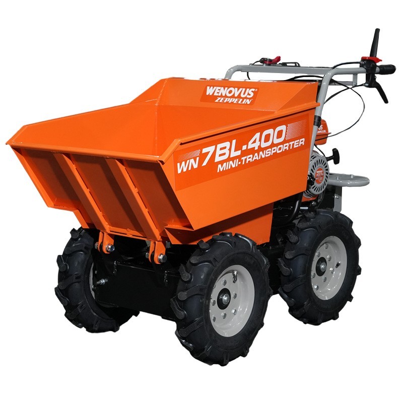 Minidumper Wenovus 7BL-400 Zeppelin charge 400 kg moteur WEIMA 196 cc benne basculante