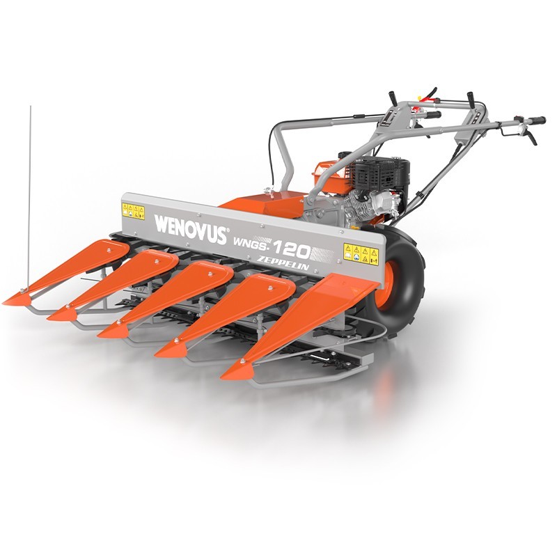 Moissonneuse oléagineux avec peignes Wenovus ESWNGS-120Z moteur WEIMA 212 cc largeur travail 120 cm