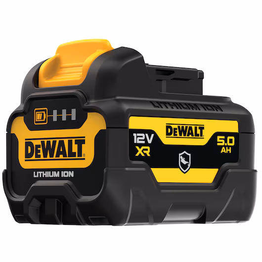 Batterie renforcée DEWALT DCB126G 12V XR 5Ah Li-Ion boîtier GFN résistant huiles caoutchouc surmoulé 3 LED