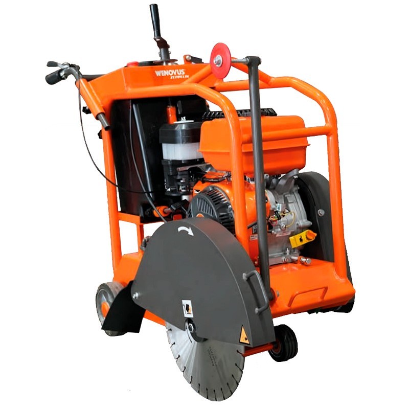 Coupeuse asphalte Wenovus ESWN-Q500Z Zeppelin moteur WEIMA 420 cc 12 CV disque 400 mm profondeur 185 mm
