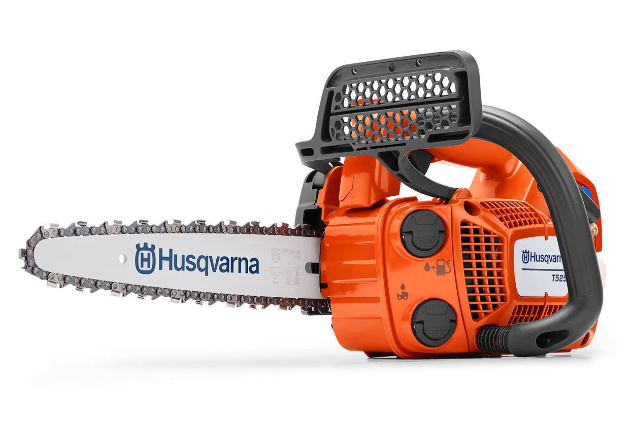 Élagueuse thermique HUSQVARNA T525 27 cc X-Torq guide Carving 25 cm Smart Start légère compacte
