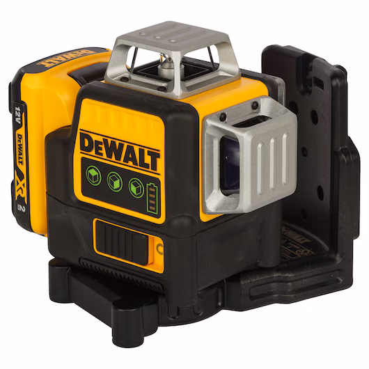 Laser 3x360° DEWALT DCE089D1G 12V XR faisceaux verts portée 30 m auto-nivellement base magnétique