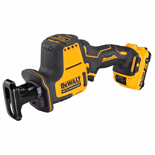Scie sabre brushless DEWALT DCS312 Pack 12V XR 2800 coups min 308 mm coupe acier 40 mm PVC 90 mm LED